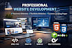 create modern business website design with responsive layout