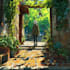 an background anime any in style