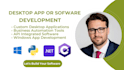 build custom windows desktop software application