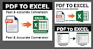convert PDF to excel in 1 hour