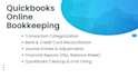 do bookkeeping on quickbooks online