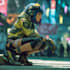 create cyberpunk anime style illustration for you