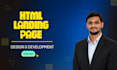 create a modern responsive HTML landing page