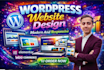 create modern professional business website design