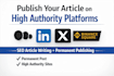 write SEO articles on medium, linkedin, x, binance square