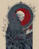 draw a detailed dark art illustration