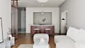 create photorealistic 1bhk apartment interior 3d render