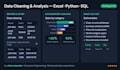 clean, analyze and visualize your data using excel or python