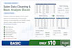 create excel dashboard and provide actionable data analysis insights