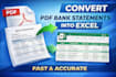 convert PDF bank statements into excel or CSV format