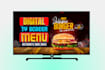 design animated digital TV menu board for restaurant