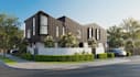 exterior rendering for the townhouse project