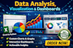 do data analysis and create professional excel dashboards
