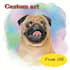 create pet portrait illustration