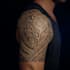 do a spiritual tribal tattoo art with custom pattern