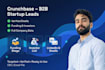 provide crunchbase b2b startup leads with verified emails