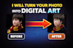 turn your photo into digital art