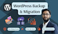 do wordpress migration backup clone website maintenance domain transfer