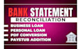 convert bank statement into financial statement