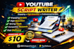 write engaging youtube scripts that increase views and audience retention