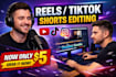 gym reels, short editing