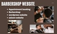 design a barber shop website with appointment booking