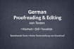 proofread and edit german texts professionally