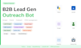 a build a b2b lead generation bot, outreach tool, contact scraper and CRM bot