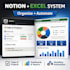 design notion and excel workflow system