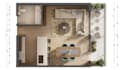design a functional cozy apartment with 3d renders