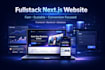 build a fullstack nextjs website that converts better