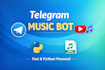 develop a telegram music downloader bot using python