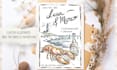 create a custom illustrated wedding invitation or save the date