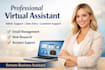 be your virtual assistant for admin support, customer service english german