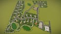3d residential site plan,urban masterplan design,landscape environment rendering