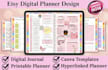 do etsy digital journal design etsy printable digital planner in canva design