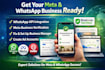 fix meta business manager verification create bm ads account setup whatsapp API
