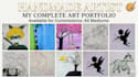 create a beautiful handmade painting or sketch on paper
