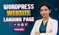 design a modern wordpress website or landing page using elementor pro