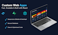 build a custom react web application, saas mvp, or dashboard