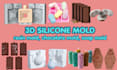 design 3d silicone soap mold plastic mold  resin mold food grade silicone  mold
