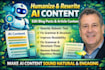 rewrite ai content, rewrite ai articles, and edit blog posts, ebook writing