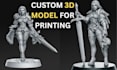 sculpt 3d warhammer 40k, 3d miniatures, tabletop game, 3d model for printing