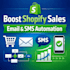 set up shopify post purchase email SMS automation to boost sales
