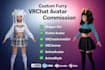 create 3d furry nsfw vrchat avatar, vtuber model vrchat anime character model