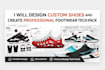 design custom shoe and create professional footwear tech pack