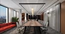 relayout modern office interior, board room design, co working space rendering