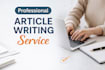professional article and blog post writer