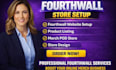 setup fourth wall shop, fourthwall website design, fourth wall merch pod store
