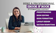 do book editing, amazon kdp book formatting, proofreading, kdp book publishing